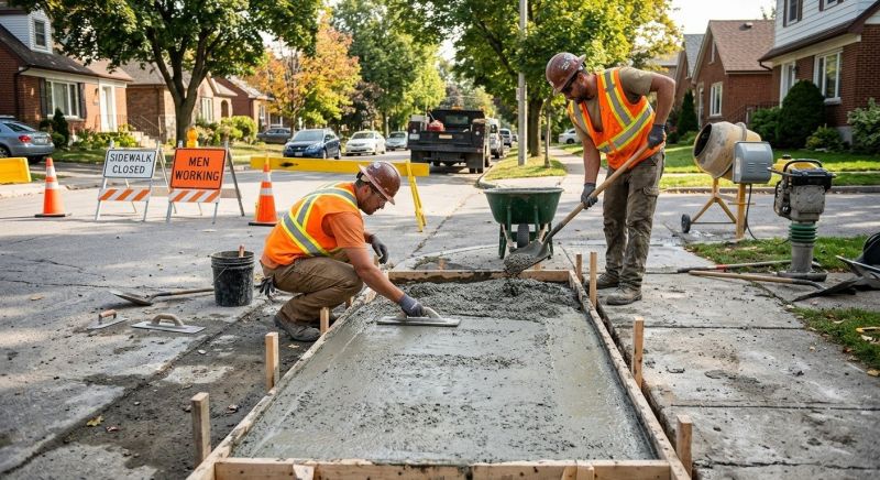 Concrete Sidewalk Installation Service